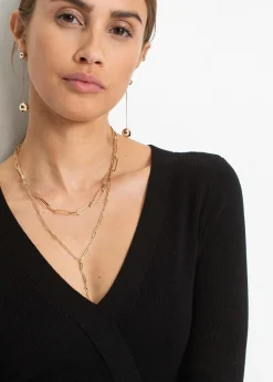 Strickkleid aus Viskose-Mix