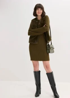 Strickkleid aus Viskose-Mix