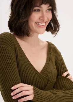 Strickkleid aus Viskose-Mix