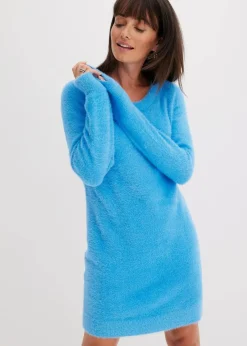 Strickkleid aus Viskose-Mix