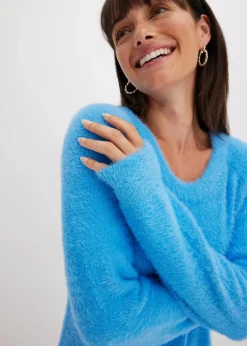 Strickkleid aus Viskose-Mix