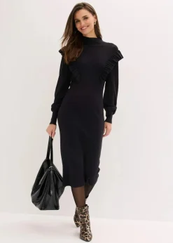 Strickkleid aus Viskose-Mix