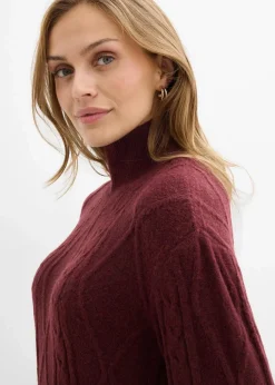 Strickkleid aus Zopfstrick