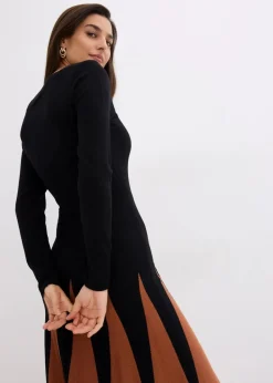 Strickkleid im Rautendesign