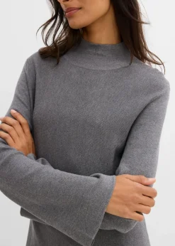 Strickkleid in A-Linie aus Viskose-Mix