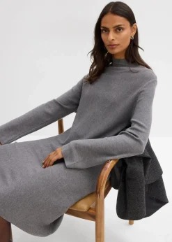 Strickkleid in A-Linie aus Viskose-Mix