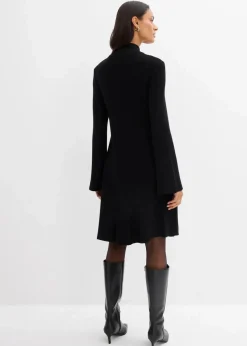 Strickkleid in A-Linie aus Viskose-Mix