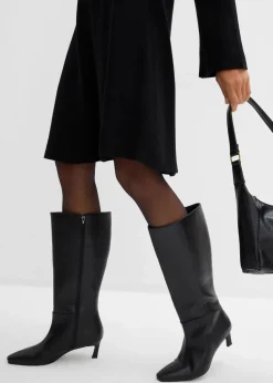 Strickkleid in A-Linie aus Viskose-Mix