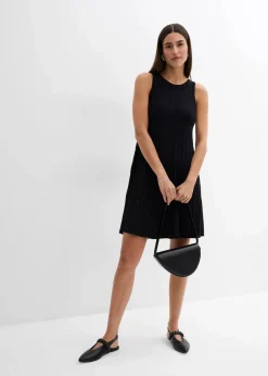 Strickkleid in A-Linie aus Viskose-Mix