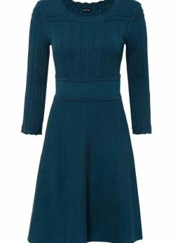 Strickkleid mit Ajourmuster