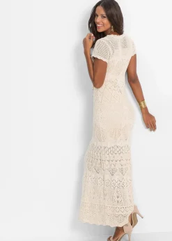 Strickkleid mit Ajour-Muster