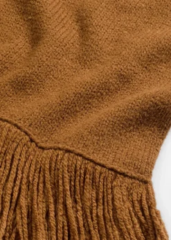 Strickkleid mit Fransensaum