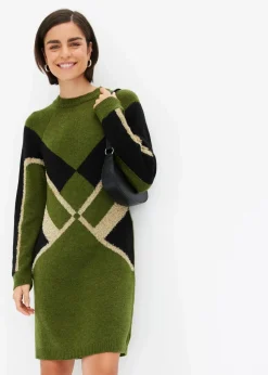 Strickkleid mit Glitzereffekt