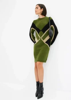 Strickkleid mit Glitzereffekt