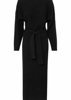 Strickkleid mit Gürtel (2-tlg.Set)