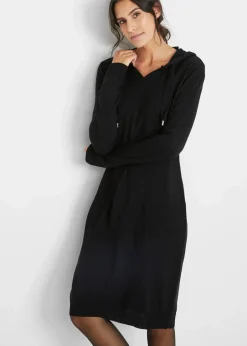 Strickkleid mit Kapuze