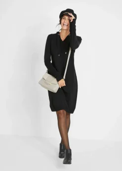 Strickkleid mit Kapuze