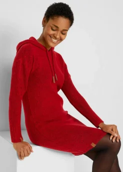 Strickkleid mit Kapuze