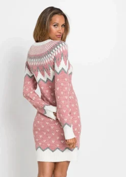 Strickkleid mit Norwegermuster
