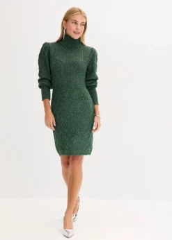 Strickkleid mit Pailletten