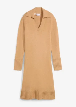 Strickkleid mit Polokragen