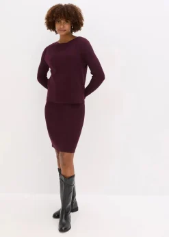 Strickkleid mit Pullunder 2tlg. Set