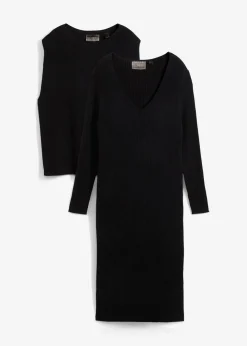 Strickkleid mit Pullunder 2tlg. Set