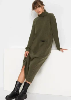 Strickkleid mit Rollkragen