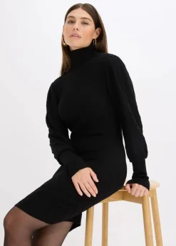 Strickkleid mit Rollkragen