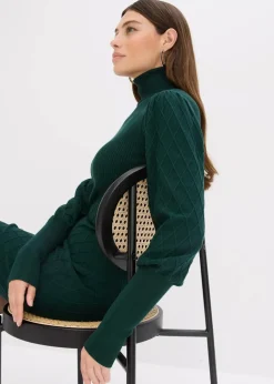 Strickkleid mit Rollkragen