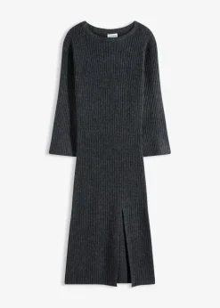 Strickkleid mit Schlitz