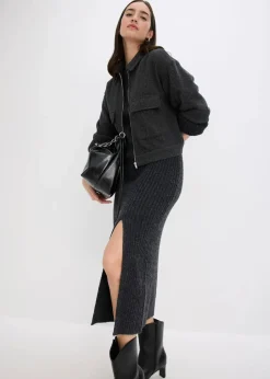 Strickkleid mit Schlitz