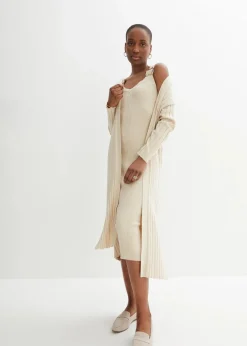 Strickkleid mit Seidenanteil