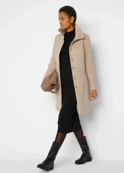 Strickkleid mit Stehkragen