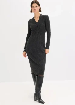 Strickkleid mit Wollanteil