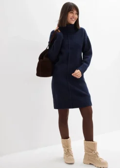 Strickkleid mit Ziernaht