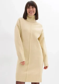 Strickkleid mit Ziernaht