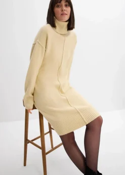 Strickkleid mit Ziernaht