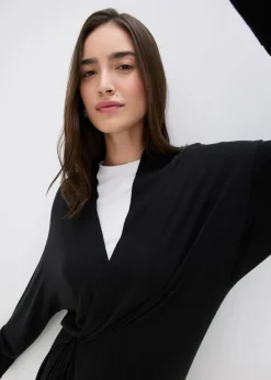 Strickmantel aus softem Viskose-Mix