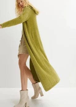 Strickmantel aus weichem Federgarn