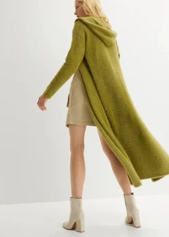 Strickmantel aus weichem Federgarn