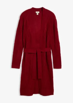 Strickmantel aus Zopfstrick