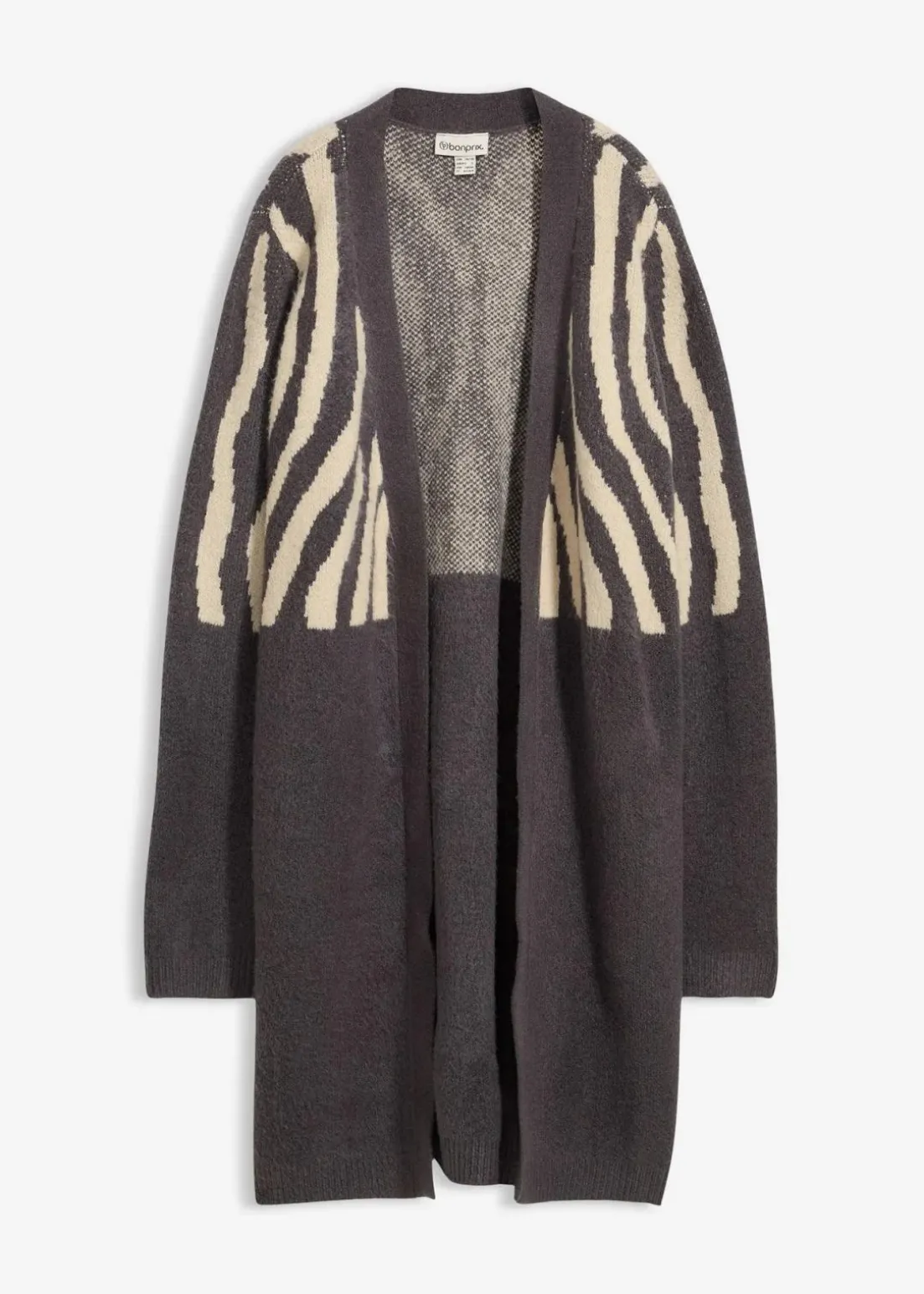 Strickmantel mit Zebra Druck