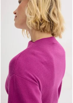 Strickpullover mit Ballonärmeln