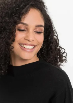 Strickpullover mit Ballonärmeln