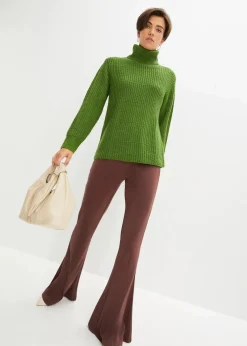 Strickpullover mit Rollkragen