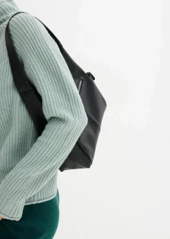 Strickpullover mit Stehkragen