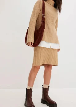 Strickrock aus reiner Baumwolle