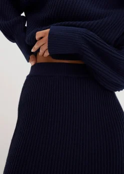 Strickrock aus reiner Baumwolle