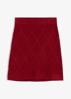 Strickrock aus Zopfstrick